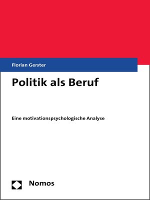cover image of Politik als Beruf